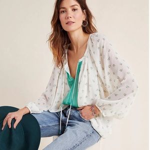 Anthropologie Daniel Rainn Kaya Peasant Blouse